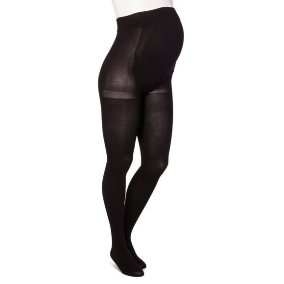 Opaque Maternity Tights - Isabel Maternity by Ingrid & Isabel™ Black L/XL - Picture 1 of 2
